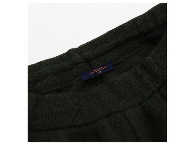 Louis Vuitton Quilted Textured Wool Men's Pants Black - view 5