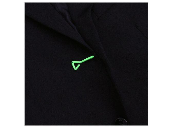 Louis Vuitton Wool Belted Point Blazer Men's Jacket Black - view 6