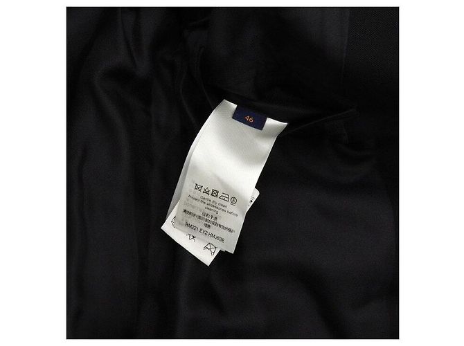 Louis Vuitton Wool Belted Point Blazer Men's Jacket Black - view 8