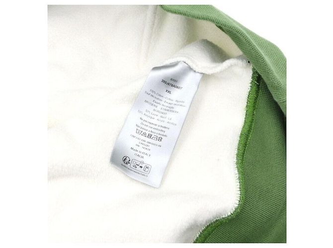 Dior Sudadera con capucha oversized de algodón blanco verde - vista 6
