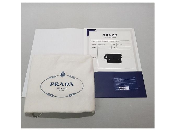 Prada Borsa a tracolla in Re-Nylon e pelle Saffiano Nero - vista 10