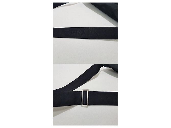 Prada Borsa a tracolla in Re-Nylon e pelle Saffiano Nero - vista 5