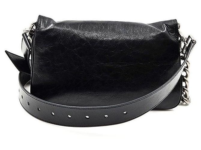 Balenciaga Borsa a tracolla BB Flap Nero - vista 4