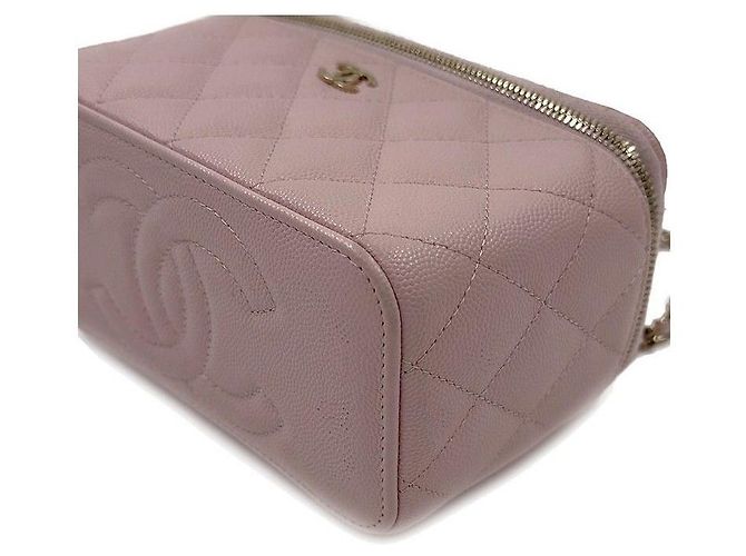 Chanel Borsa a tracolla Vanity in Caviar Rosa - vista 6