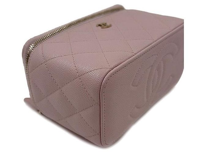 Chanel Borsa a tracolla Vanity in Caviar Rosa - vista 7