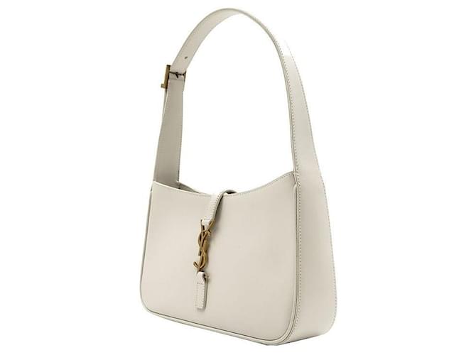 Saint Laurent Borsa a tracolla hobo monogram Bianco - vista 2