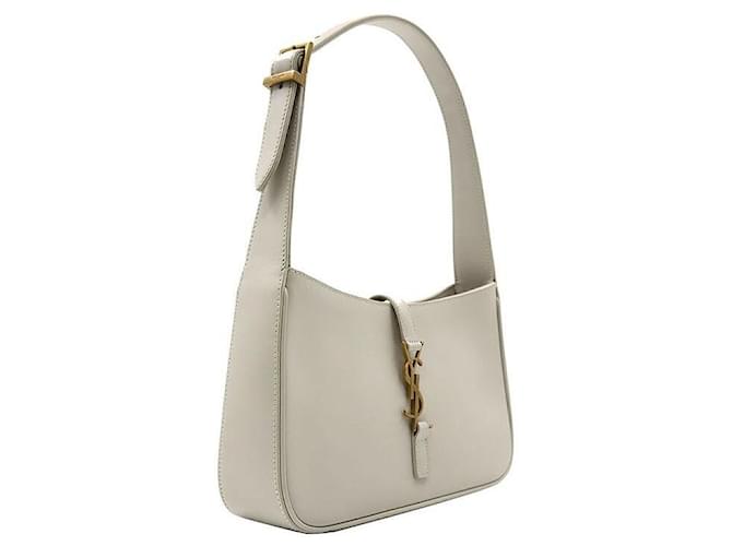 Saint Laurent Borsa a tracolla hobo monogram Bianco - vista 3