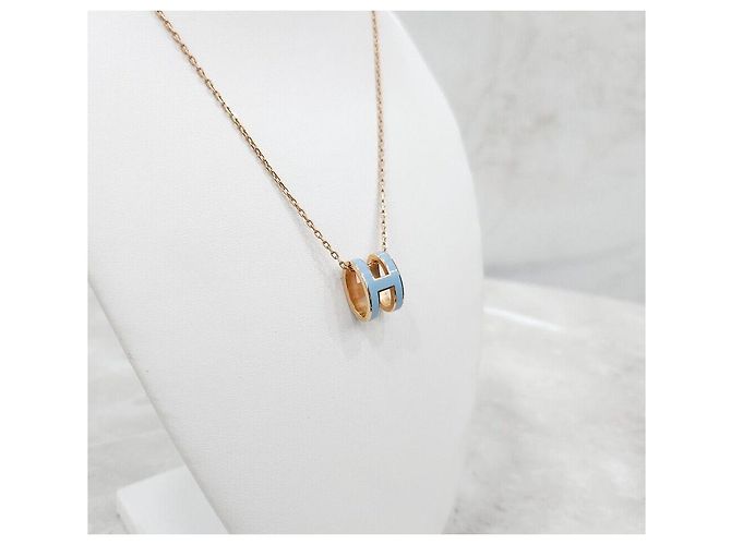 Hermès Collana Pendente Popash Blue Gold - vista 2