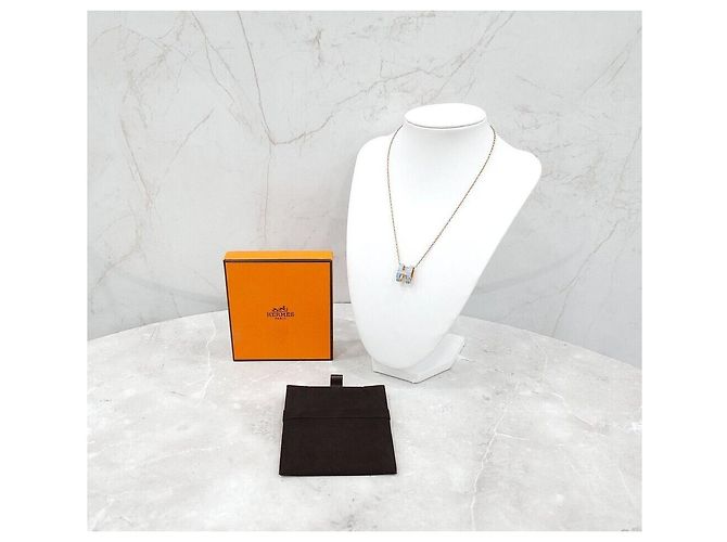 Hermès Collana Pendente Popash Blue Gold - vista 6