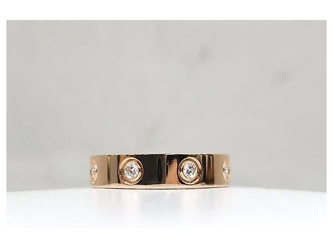 Cartier Neuer Diamond Loveband Ring Kleine Größe Silber - Ansicht 2