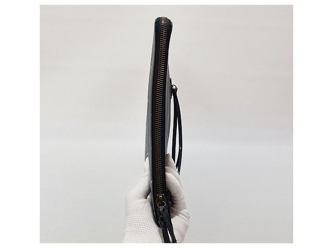 Balenciaga Clutch Classica Multi-Logo Nero - vista 3