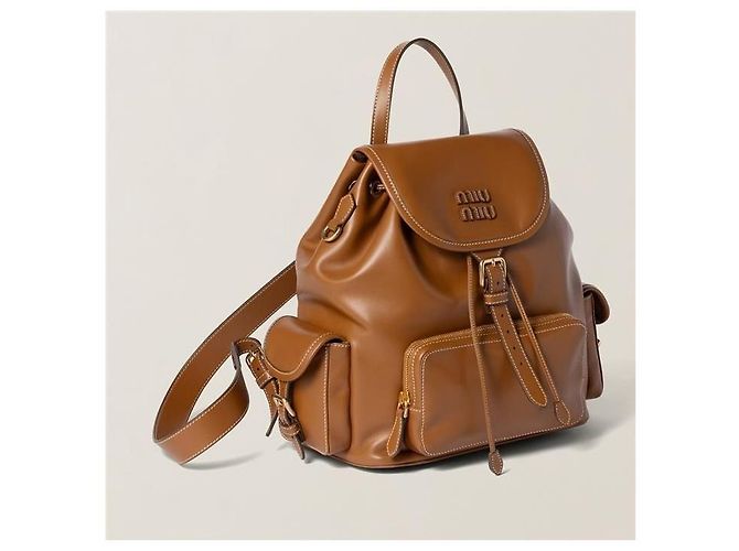 Miu Miu Leder-Rucksack Large Mehrfarben - Ansicht 2