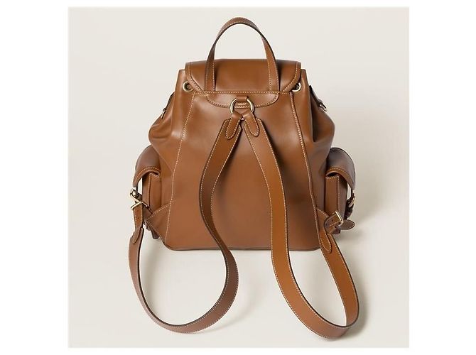 Miu Miu Leder-Rucksack Large Mehrfarben - Ansicht 6