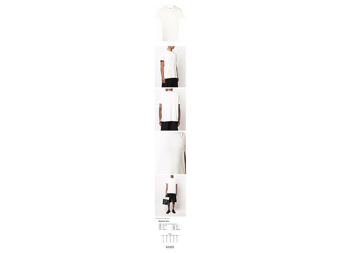 Maison Martin Margiela T-shirt à logo brodé Ivory Argenté - vue 2