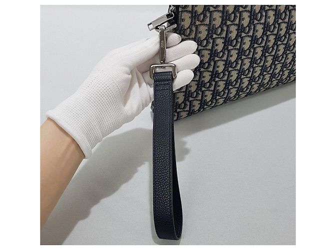Dior Clutch Oblique Jacquard Strap Multicolore - vista 4