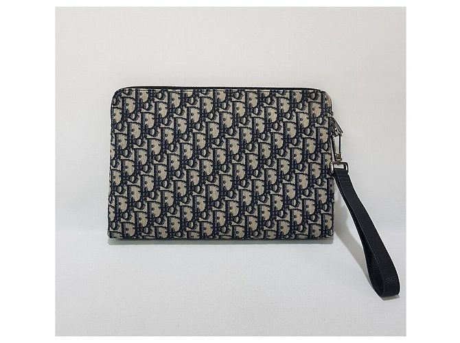 Dior Clutch Oblique Jacquard Strap Multicolore - vista 5