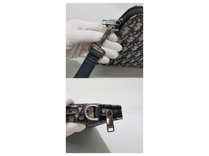Dior Clutch Oblique Jacquard Strap Multicolore - vista 6