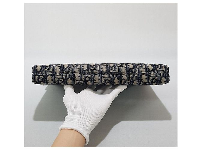 Dior Clutch Oblique Jacquard Strap Multicolore - vista 7