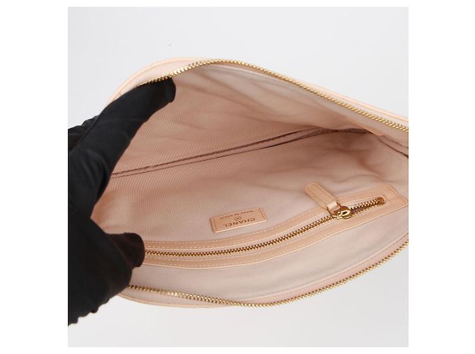 Chanel Clutch Caviar Classic New Medium Marrone - vista 10