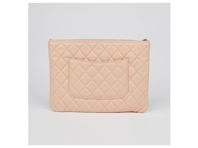 Chanel Clutch Caviar Classic New Medium Marrone - vista 4