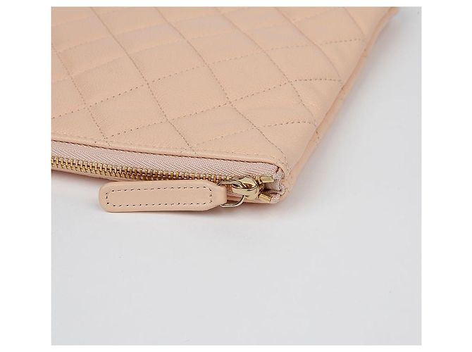 Chanel Clutch Caviar Classic New Medium Marrone - vista 7