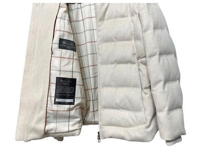 Loro Piana Cashmere e piumino d'oca avorio Argento - vista 7