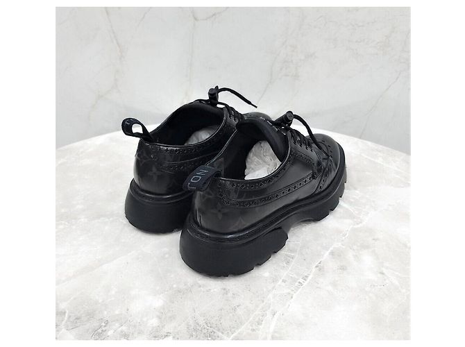 Louis Vuitton Scarpe Derby Monogram Abesse Nero - vista 5