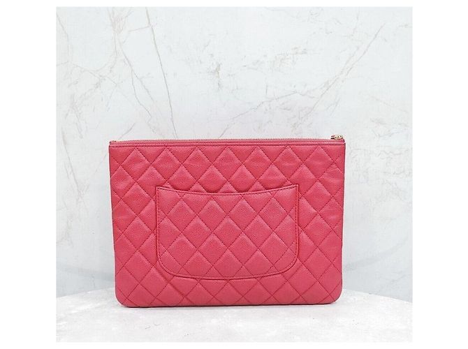 Chanel Clutch Classic Caviar Medium Series Rosa - vista 3