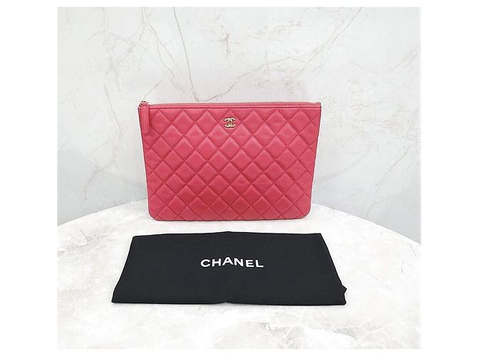 Chanel Clutch Classic Caviar Medium Series Rosa - vista 7