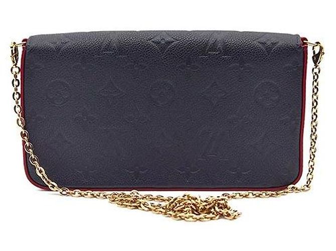 Louis Vuitton Empreinte Pochette Felicie Blu - vista 4