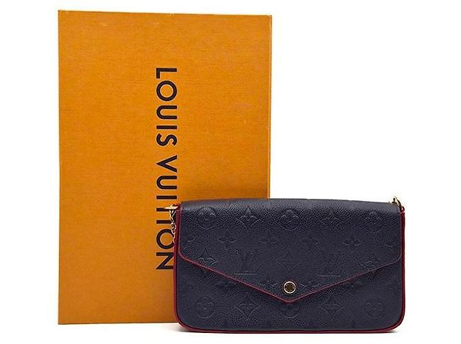 Louis Vuitton Empreinte Pochette Felicie Blu - vista 9