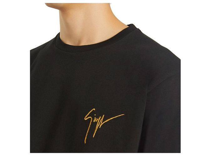 Giuseppe Zanotti T-Shirt mit besticktem Logo Schwarz - Ansicht 3