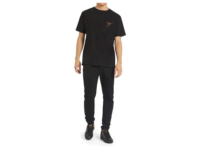 Giuseppe Zanotti T-Shirt mit besticktem Logo Schwarz - Ansicht 7