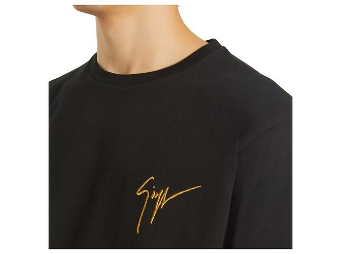 Giuseppe Zanotti T-Shirt mit besticktem Logo Schwarz - Ansicht 8