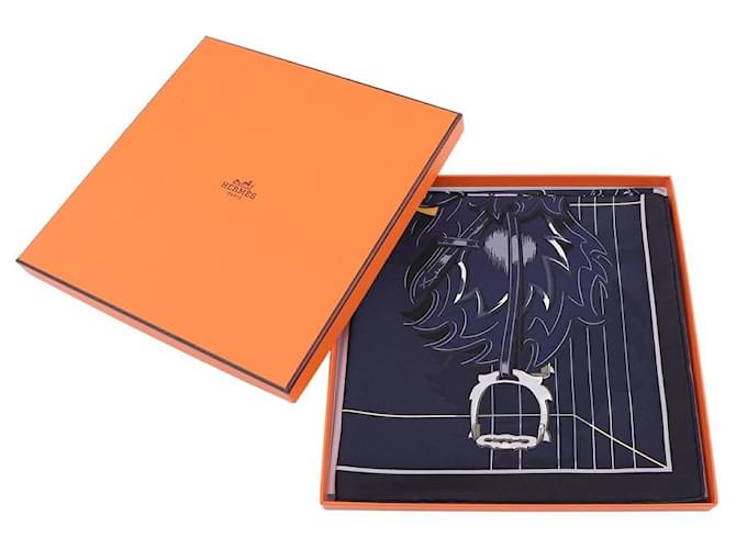 Hermès Seidentwill Schal Blue Noua Blau - Ansicht 2
