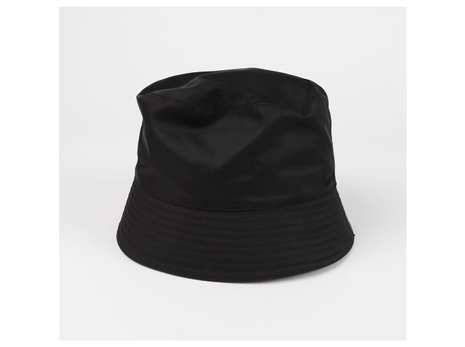 Prada Gorro Bucket Logo Triángulo Talla Negro - vista 5