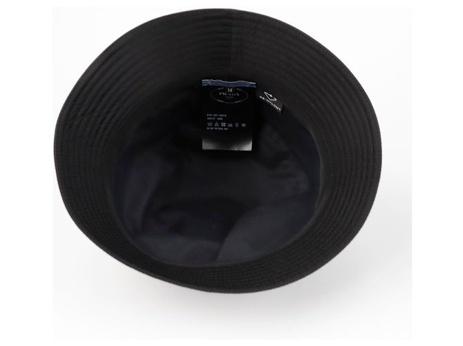 Prada Gorro Bucket Logo Triángulo Talla Negro - vista 7