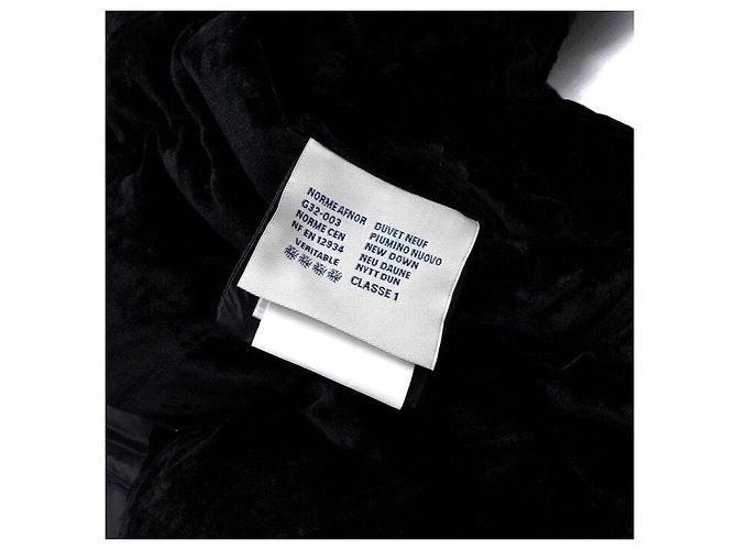 Moncler Cachecol e Muffler de Veludo Preto e Penugem de Ganso - vista 7
