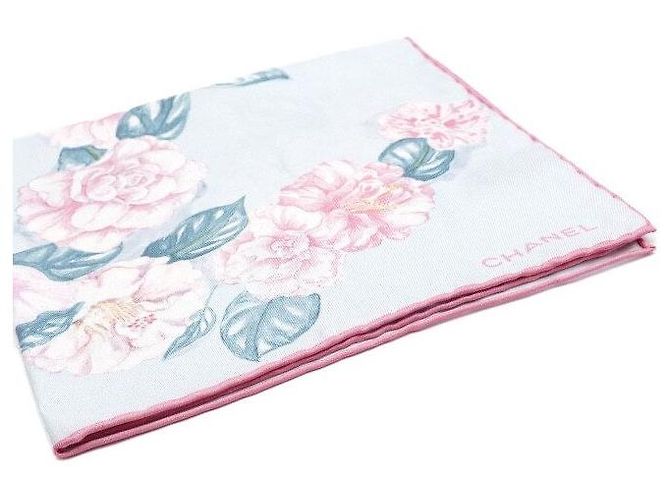 Chanel Foulard quadrato in seta floreale Multicolore - vista 2