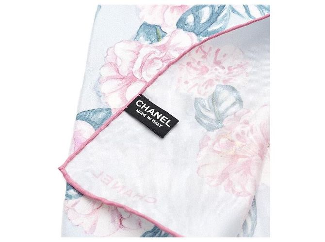 Chanel Foulard quadrato in seta floreale Multicolore - vista 5