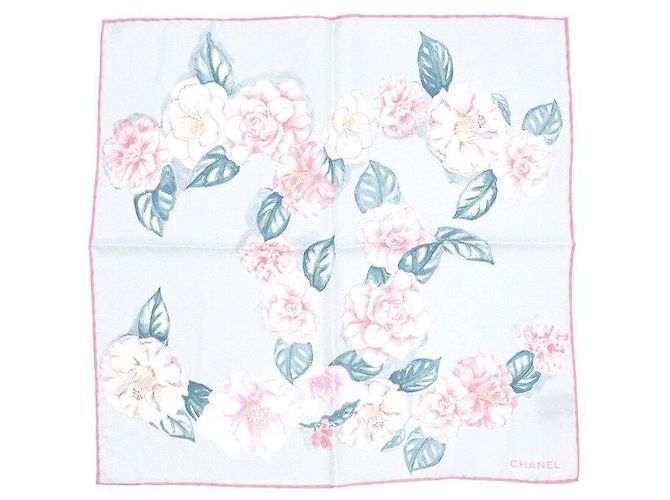 Chanel Foulard quadrato in seta floreale Multicolore - vista 6