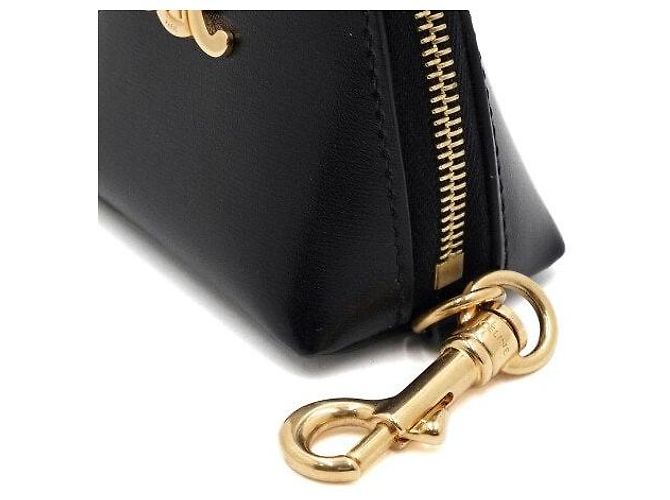 Céline Portamonete Micro Triomphe con charm per borsa in pelle nera - vista 8
