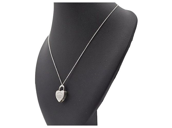 Tiffany & Co Collana con pendente Return to Heart Lock Argento - vista 3