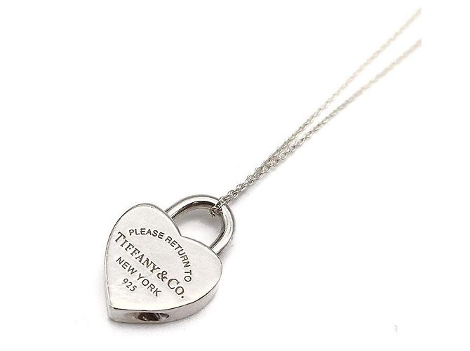 Tiffany & Co Collana con pendente Return to Heart Lock Argento - vista 5