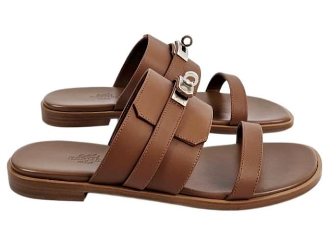 Hermès Sandali e ciabatte da donna Oro D'oro - vista 11