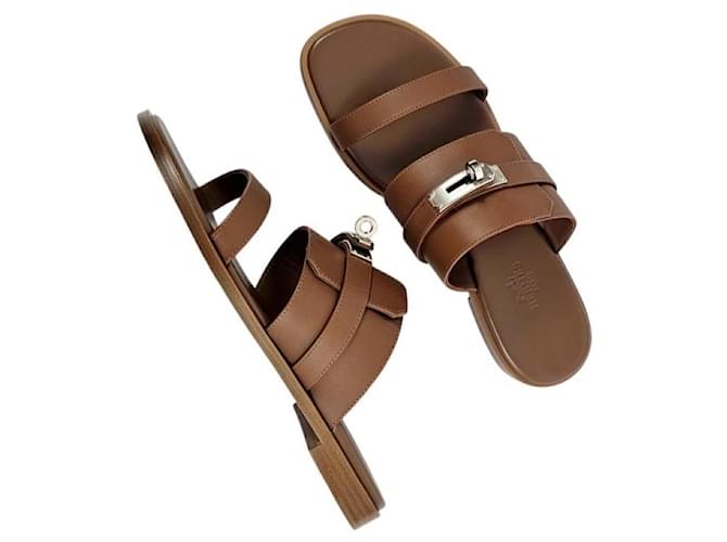 Hermès Sandali e ciabatte da donna Oro D'oro - vista 12
