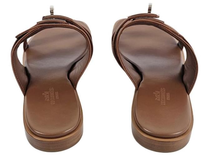 Hermès Sandali e ciabatte da donna Oro D'oro - vista 13