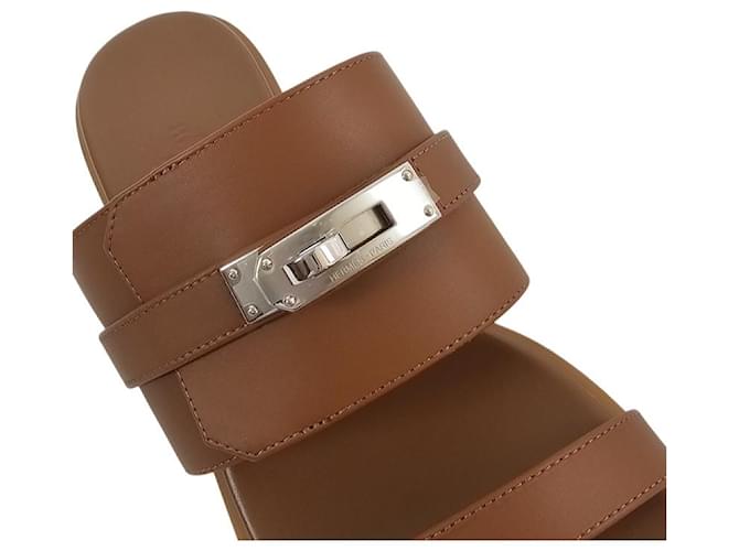 Hermès Sandali e ciabatte da donna Oro D'oro - vista 14