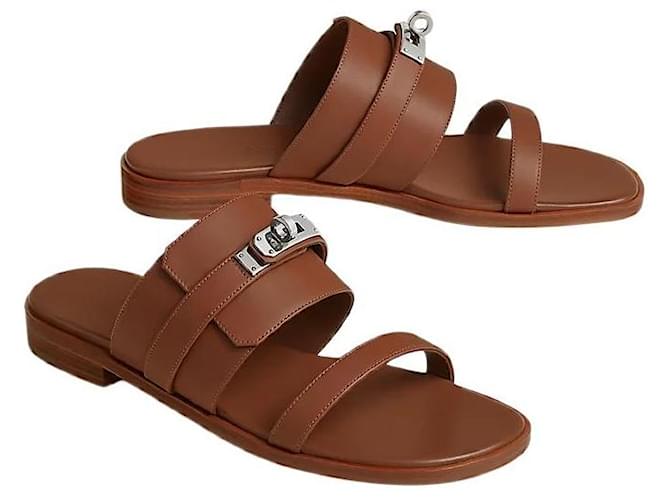 Hermès Sandali e ciabatte da donna Oro D'oro - vista 2