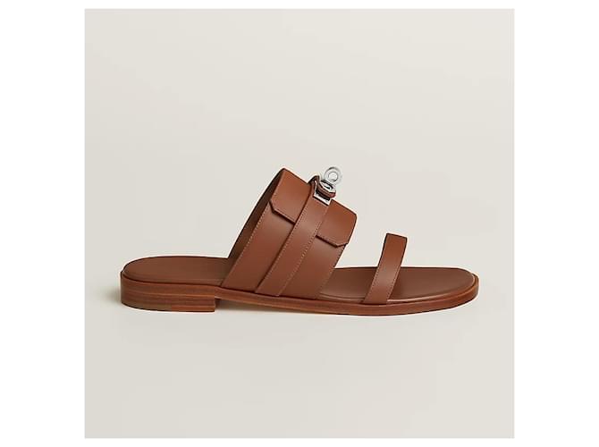 Hermès Sandali e ciabatte da donna Oro D'oro - vista 4